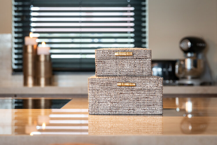 Richmond Interiors Opbergdoos Chalenny Brown groot