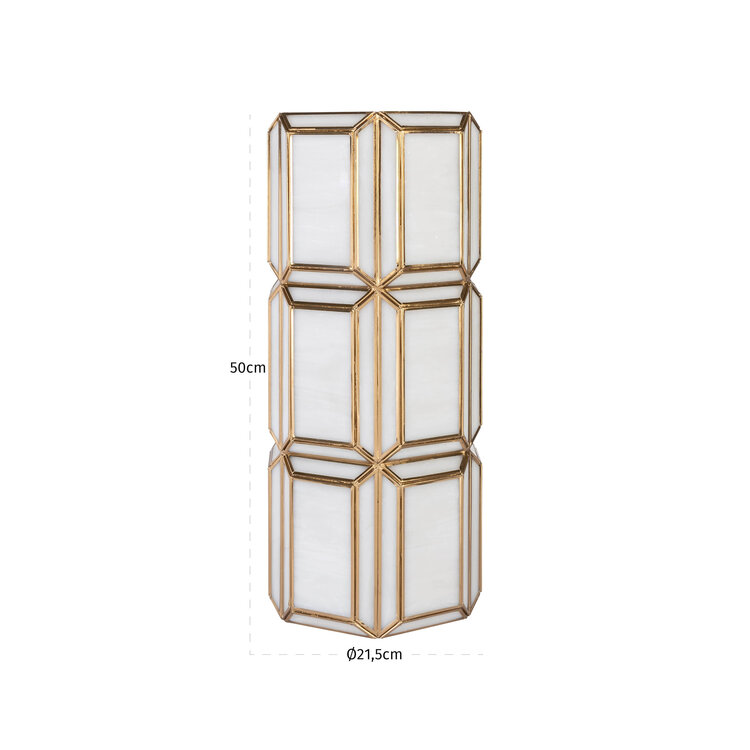 Richmond Interiors Windlicht Emilia brass antique groot