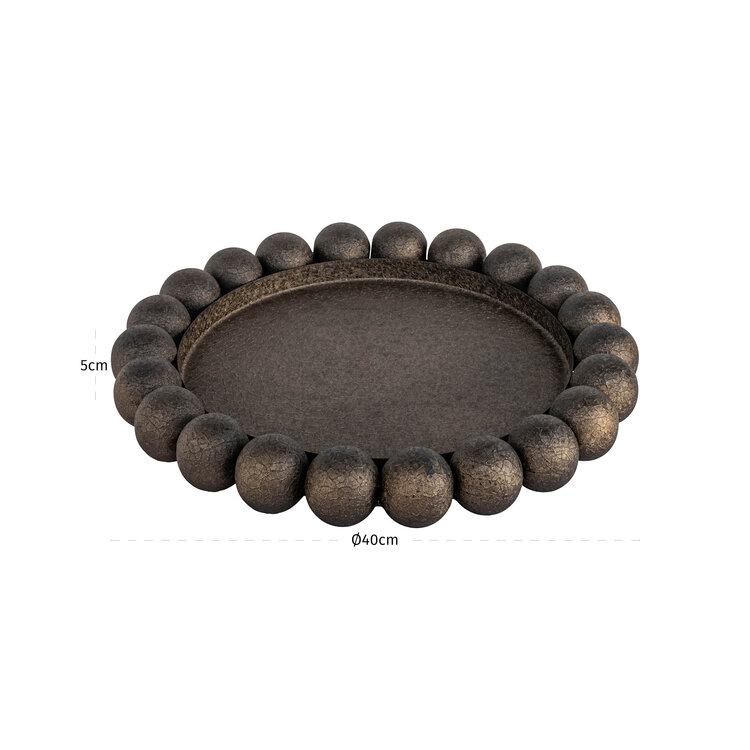 Richmond Interiors Dienblad Marlow brass antique