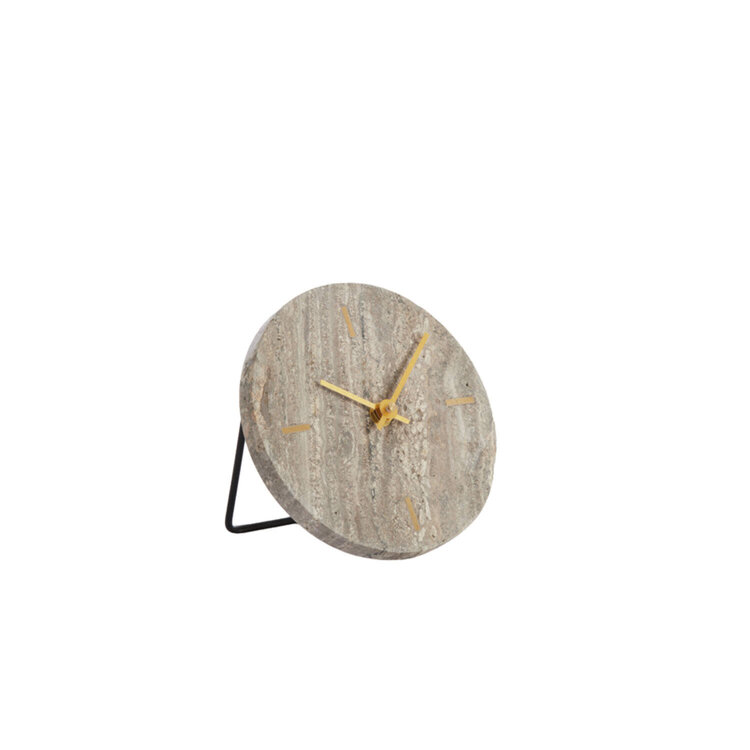 Klok Jenay Travertin Bruin Ø15 cm