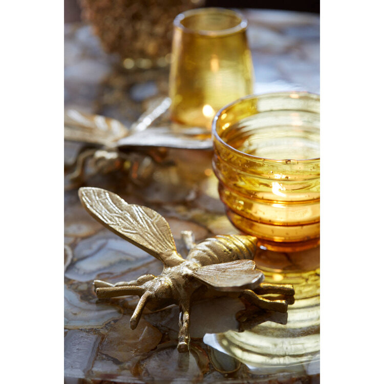 Ornament Bee glanzend goud