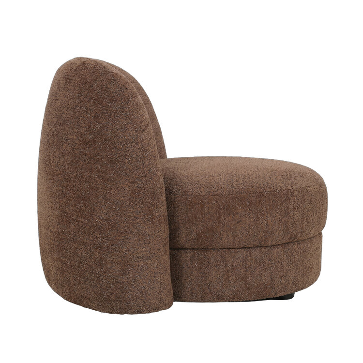 PTMD Collection Arco Brown Fauteuil rond miami