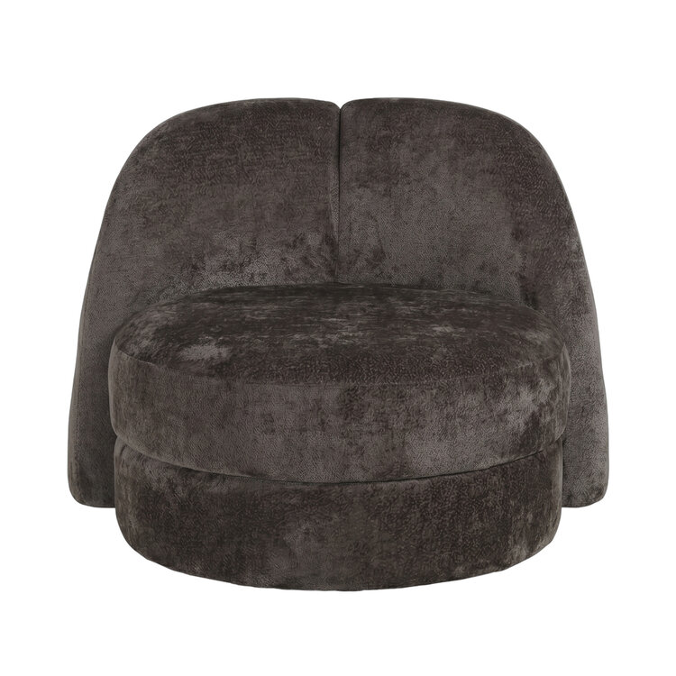 PTMD Collection Arco Dark Brown Fauteuil rond aphrodite