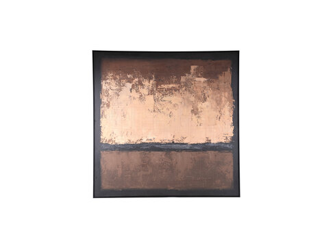 PTMD Collection Asante Brown wandpaneel canvas vierkant frame