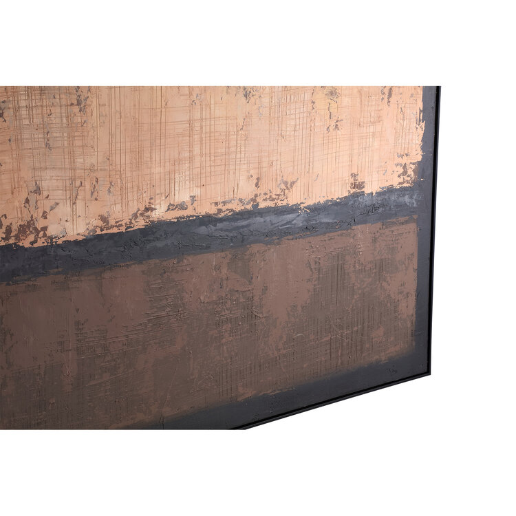 PTMD Collection Asante Brown wandpaneel canvas vierkant frame