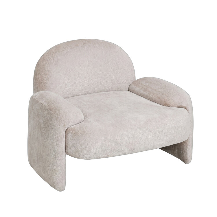 PTMD Collection Beni Cream Loungestoel Fauteuil aphrodite