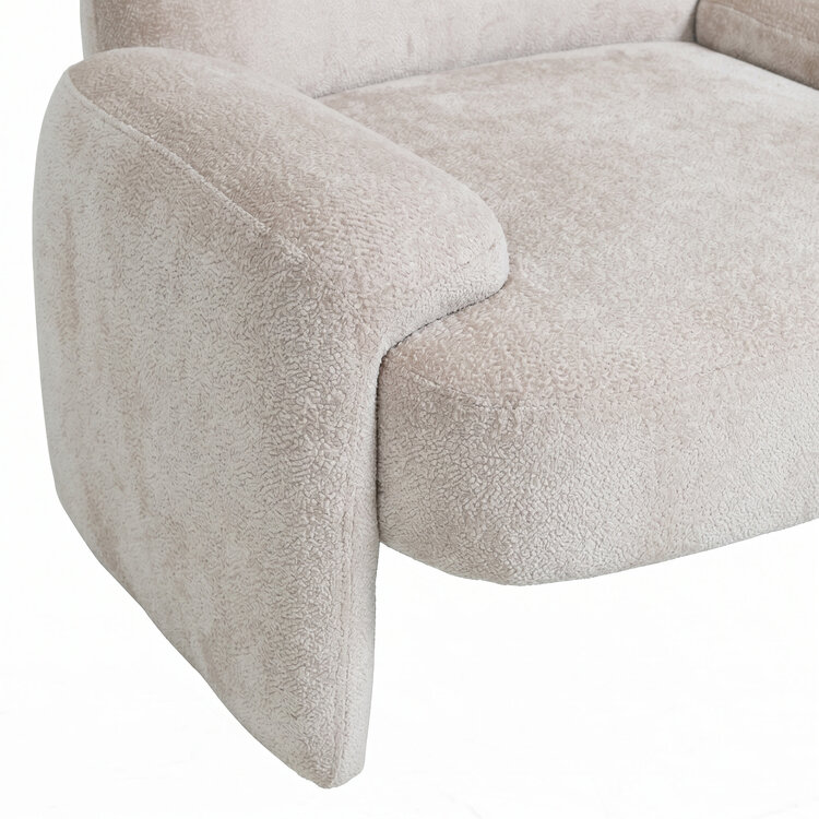PTMD Collection Beni Cream Loungestoel Fauteuil aphrodite