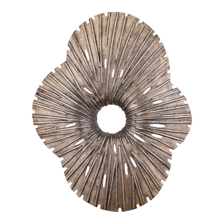 PTMD Collection Vija Gold wandpaneel aluminium organisch open Large