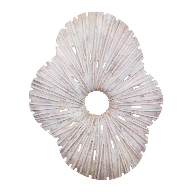 PTMD Collection Vija Beige wandpaneel aluminium organisch open Large