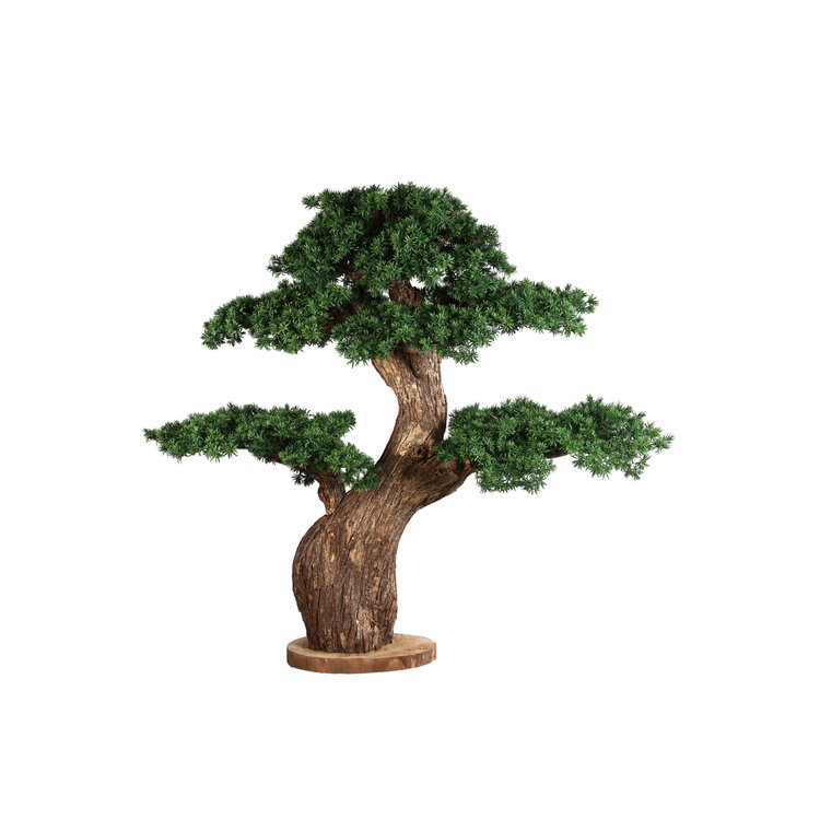 PTMD Collection Kunstboom Grote Dennenboom met echte houten stam en schors