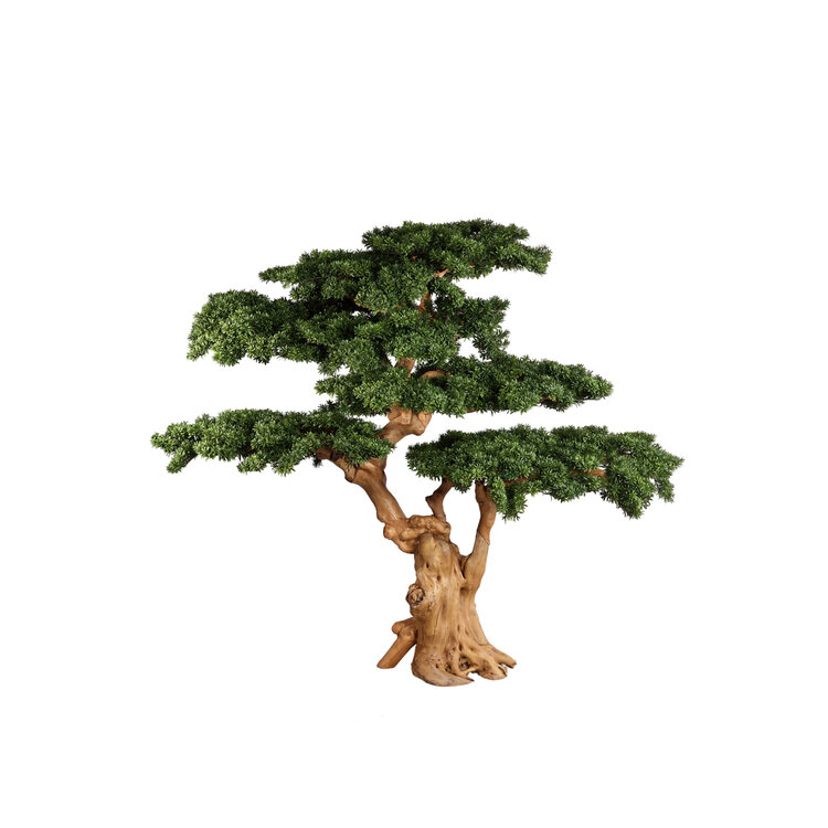 PTMD Collection Kunstboom Grote Dennenboom met echte houten stam