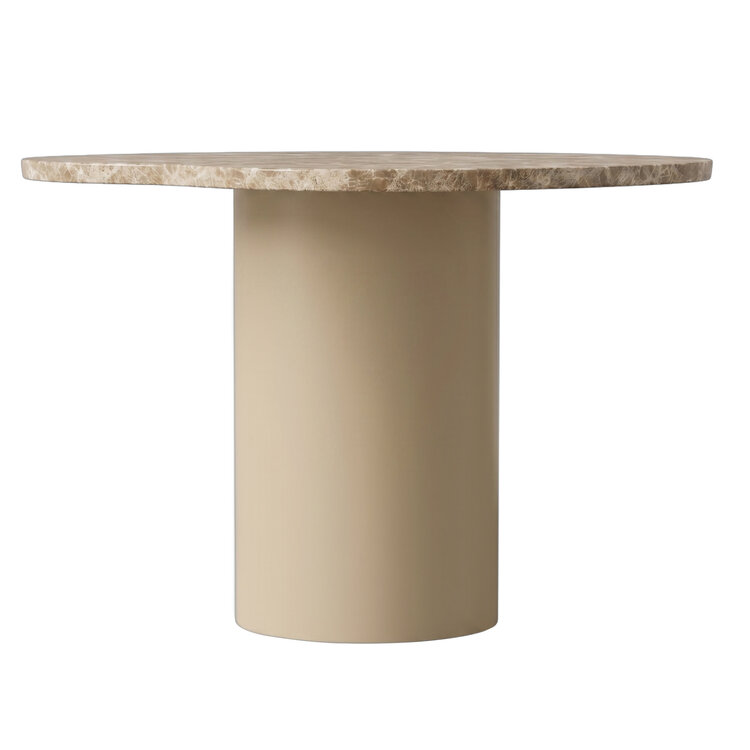 PTMD Collection Lunaro Beige dark marble salontafel marmer organisch klein hoog