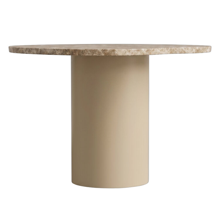PTMD Collection Lunaro Beige dark marble salontafel marmer organisch klein hoog