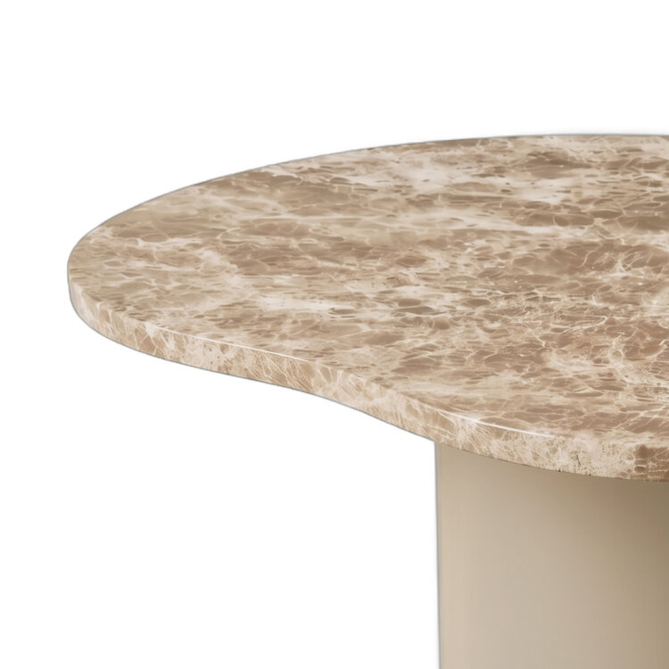 PTMD Collection Lunaro Beige dark marble salontafel marmer organisch groot laag