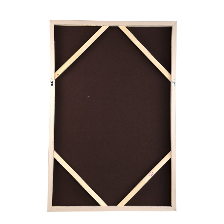 PTMD Collection Kirti Sand wandpaneel canvas textiel rechthoek frame