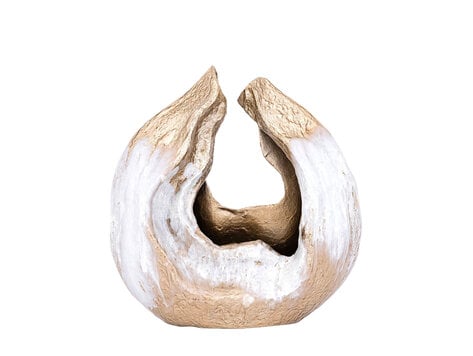 PTMD Collection Abby Champagne decoratie object open golvend aluminium Large