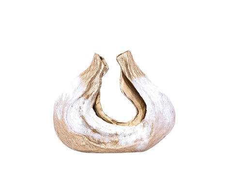 PTMD Collection Abby Champagne decoratie object open golvend aluminium Small