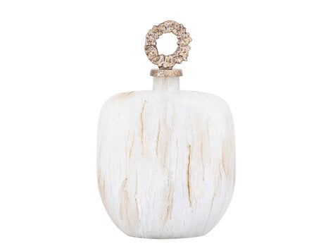 PTMD Collection Alashia Beige decoratie object fles ovaal glas aluminium Large