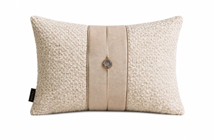 Brons interieur Sierkussen Claire Stone 45x30 cm