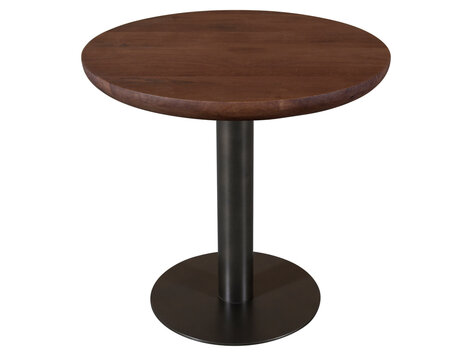Richmond Interiors Bistrotafel Baldwin Spice Brown Bruin Mangohout Rond Ø80 cm