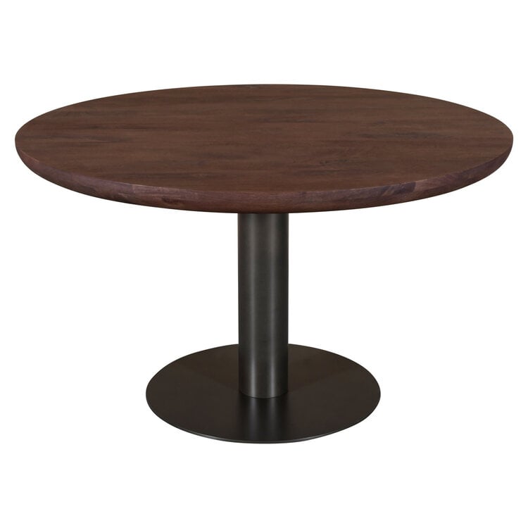 Richmond Interiors Eettafel Baldwin Spice Brown Bruin Mangohout Rond Ø130 cm