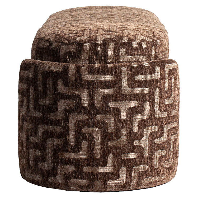 Richmond Interiors Bankje Cupid brown labyrinth met opbergruimte