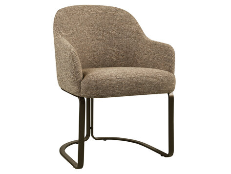 Richmond Interiors Eetkamerstoel Hadley brown tweed fire retardant