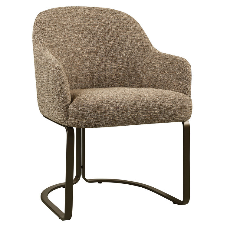 Richmond Interiors Eetkamerstoel Hadley brown tweed fire retardant