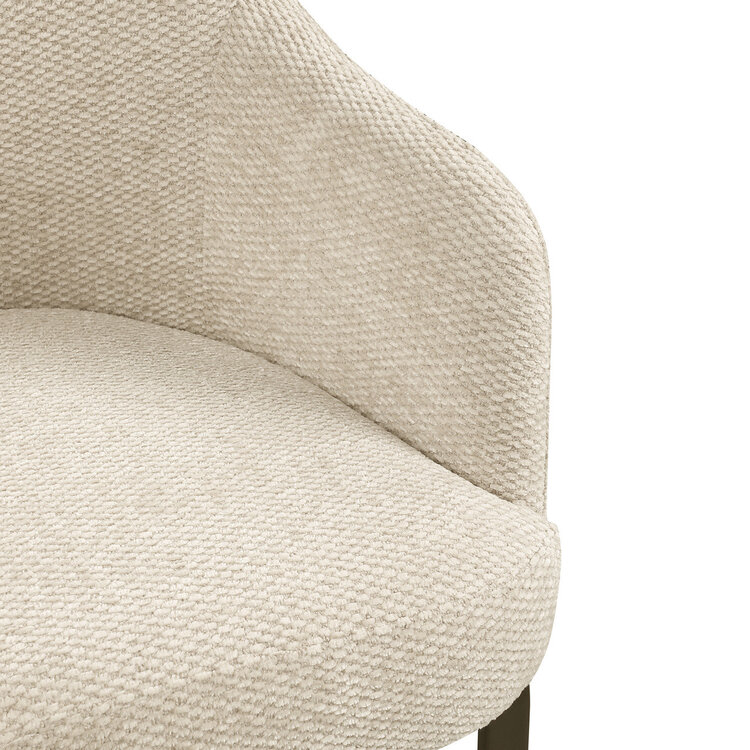 Richmond Interiors Eetkamerstoel Hadley natural boldweave fire retardant