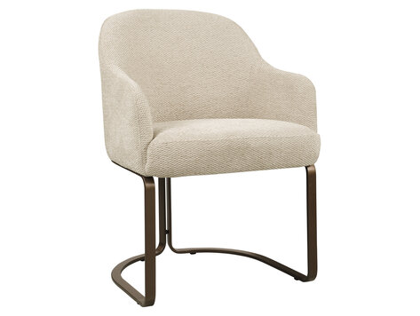 Richmond Interiors Eetkamerstoel Hadley natural boldweave fire retardant