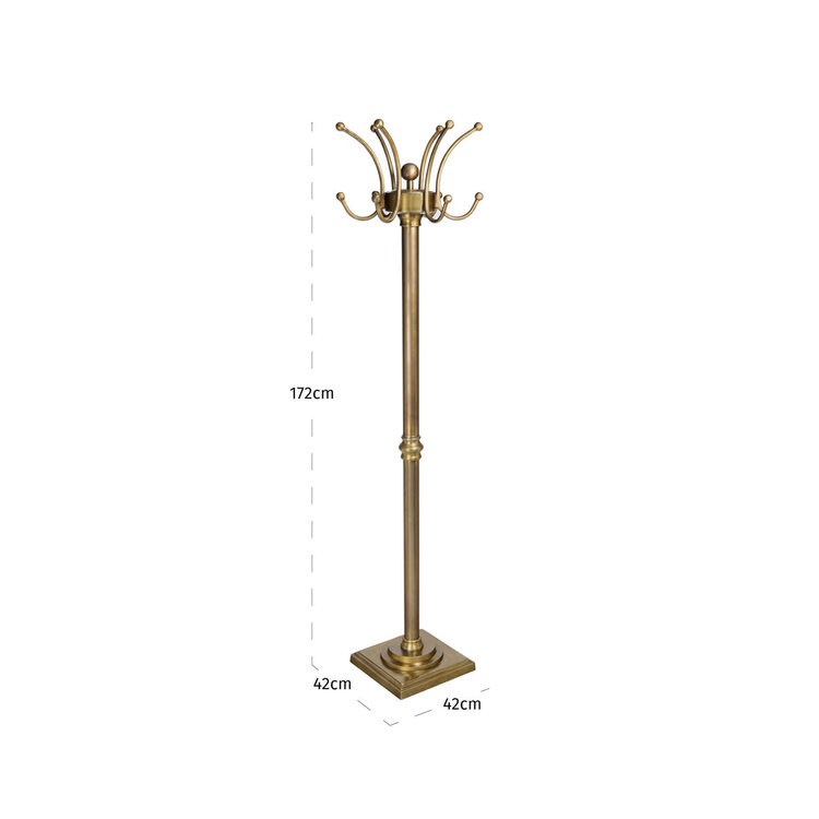 Richmond Interiors Kapstok Darwy brass antique aluminium