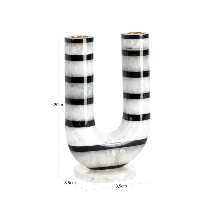 Richmond Interiors Kandelaar River black white