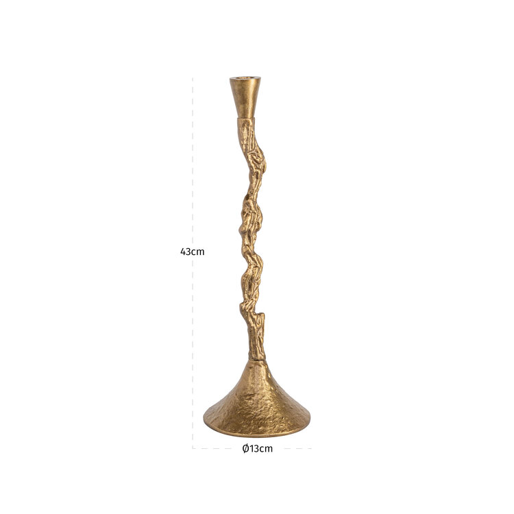 Richmond Interiors Kandelaar Mona brass antique aluminium