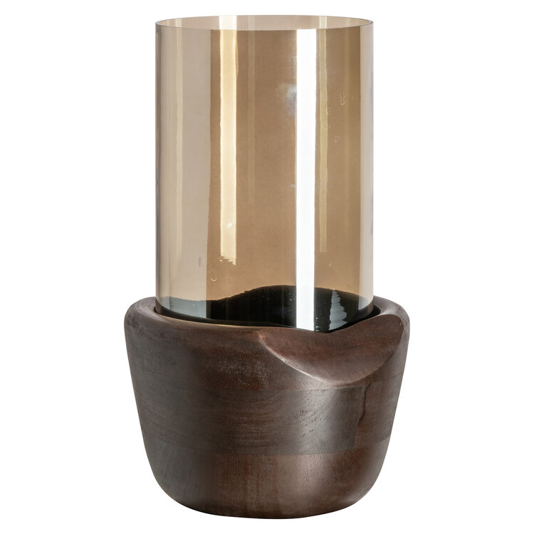 Richmond Interiors Windlicht Sloane walnut groot