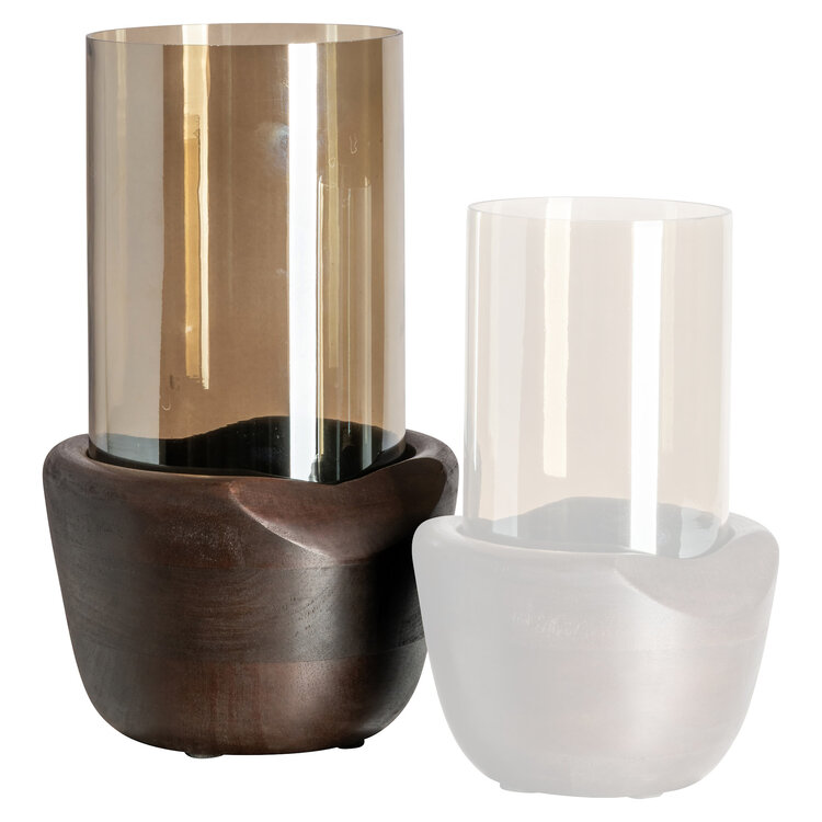 Richmond Interiors Windlicht Sloane walnut groot