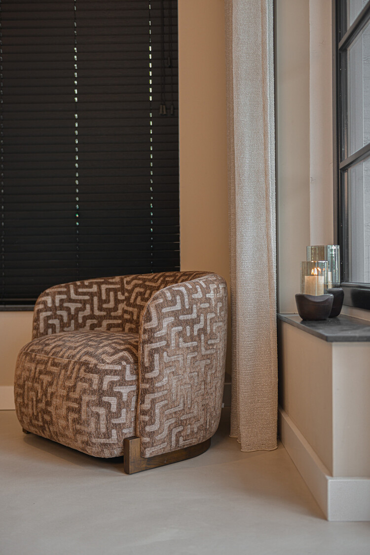 Richmond Interiors Windlicht Sloane walnut groot