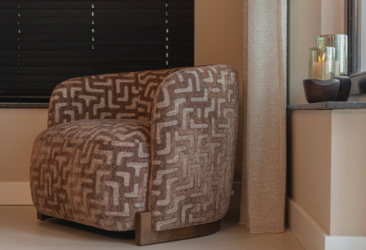 Richmond Interiors Windlicht Sloane walnut groot