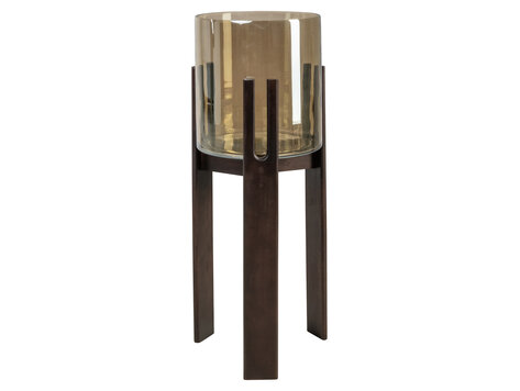 Richmond Interiors Windlicht Reese walnut groot