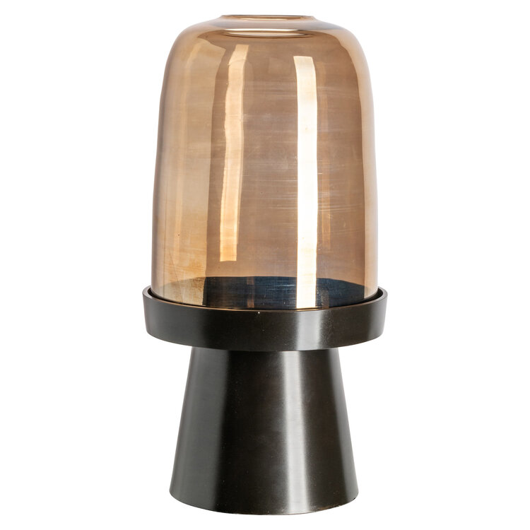 Richmond Interiors Windlicht Kate walnut klein