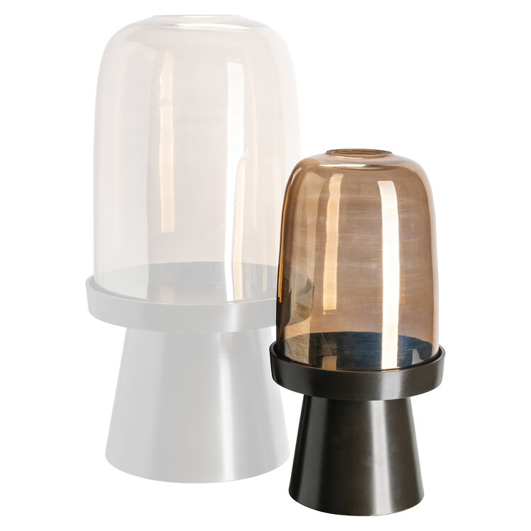 Richmond Interiors Windlicht Kate walnut klein
