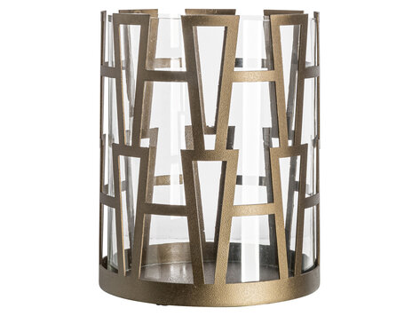 Richmond Interiors Windlicht Shandy brass antique klein