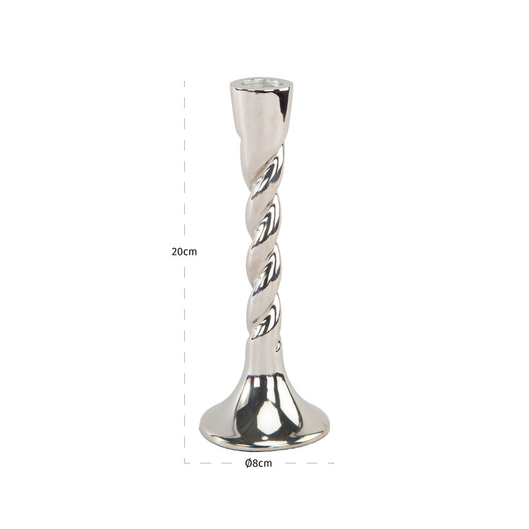 Richmond Interiors Kandelaar Crillon silver aluminium klein