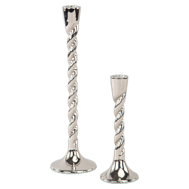 Richmond Interiors Kandelaar Crillon silver aluminium klein