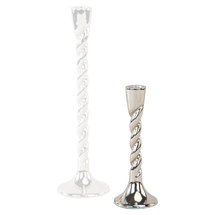Richmond Interiors Kandelaar Crillon silver aluminium klein