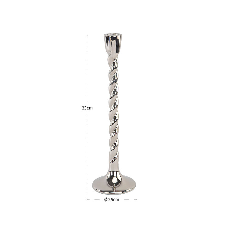 Richmond Interiors Kandelaar Crillon silver aluminium groot
