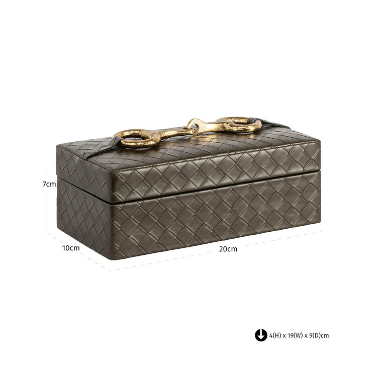 Richmond Interiors Opbergdoos Blade olive klein