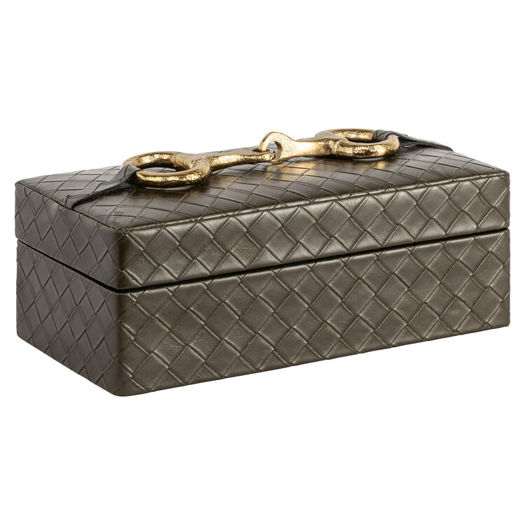 Richmond Interiors Opbergdoos Blade olive klein