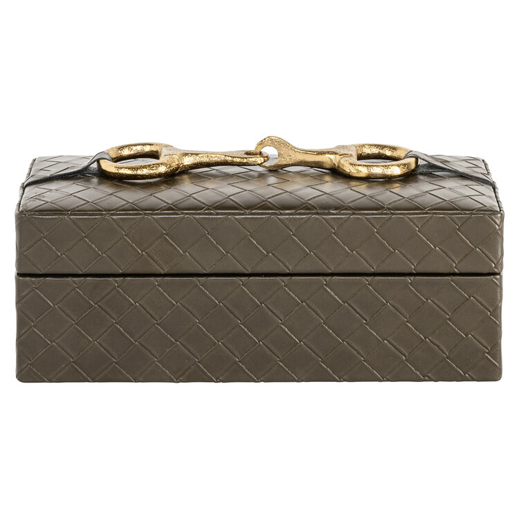 Richmond Interiors Opbergdoos Blade olive klein