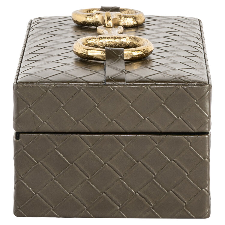 Richmond Interiors Opbergdoos Blade olive klein