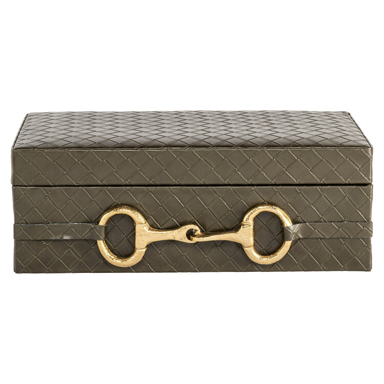 Richmond Interiors Opbergdoos Blade olive groot